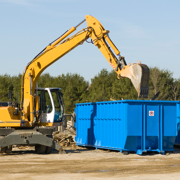 what size residential dumpster rentals are available in Columbia New Jersey